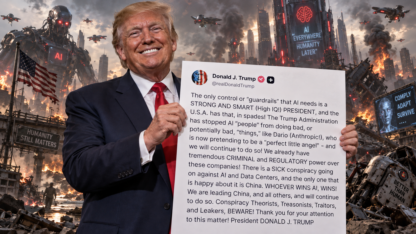 Trump AI apokalypsa